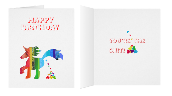 GC001 Unicorn Birthday Card