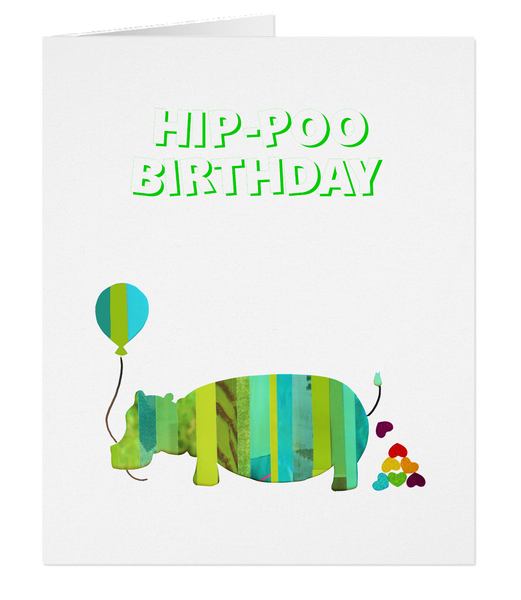 GC003 Hip-poo Kids Birthday Card