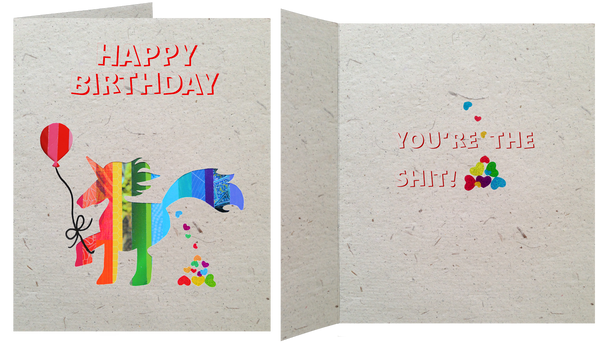 GC011 Poop Paper!! Birthday Card