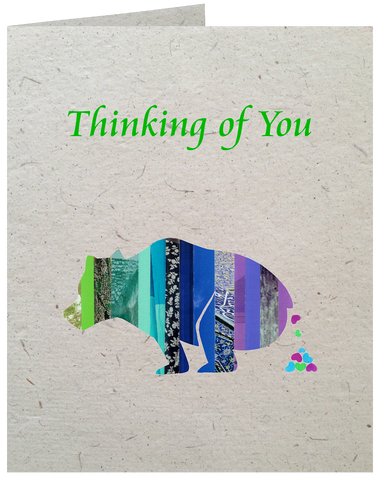 GC017 Poop Paper!! Bear Thinking Of You Card